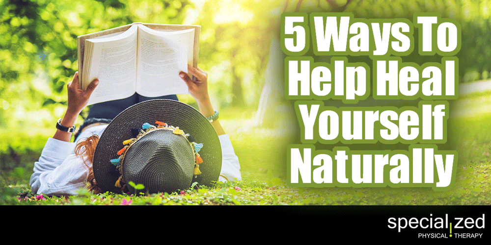 5 Ways To Help Heal Yourself Naturally .... Did you know that there are things that you can do to help your body heal itself? It’s true! Even with the best of medical advice and intervention, these 5 things will help that medicine work even better. Oh and by the way, none of these should really be a surprise!